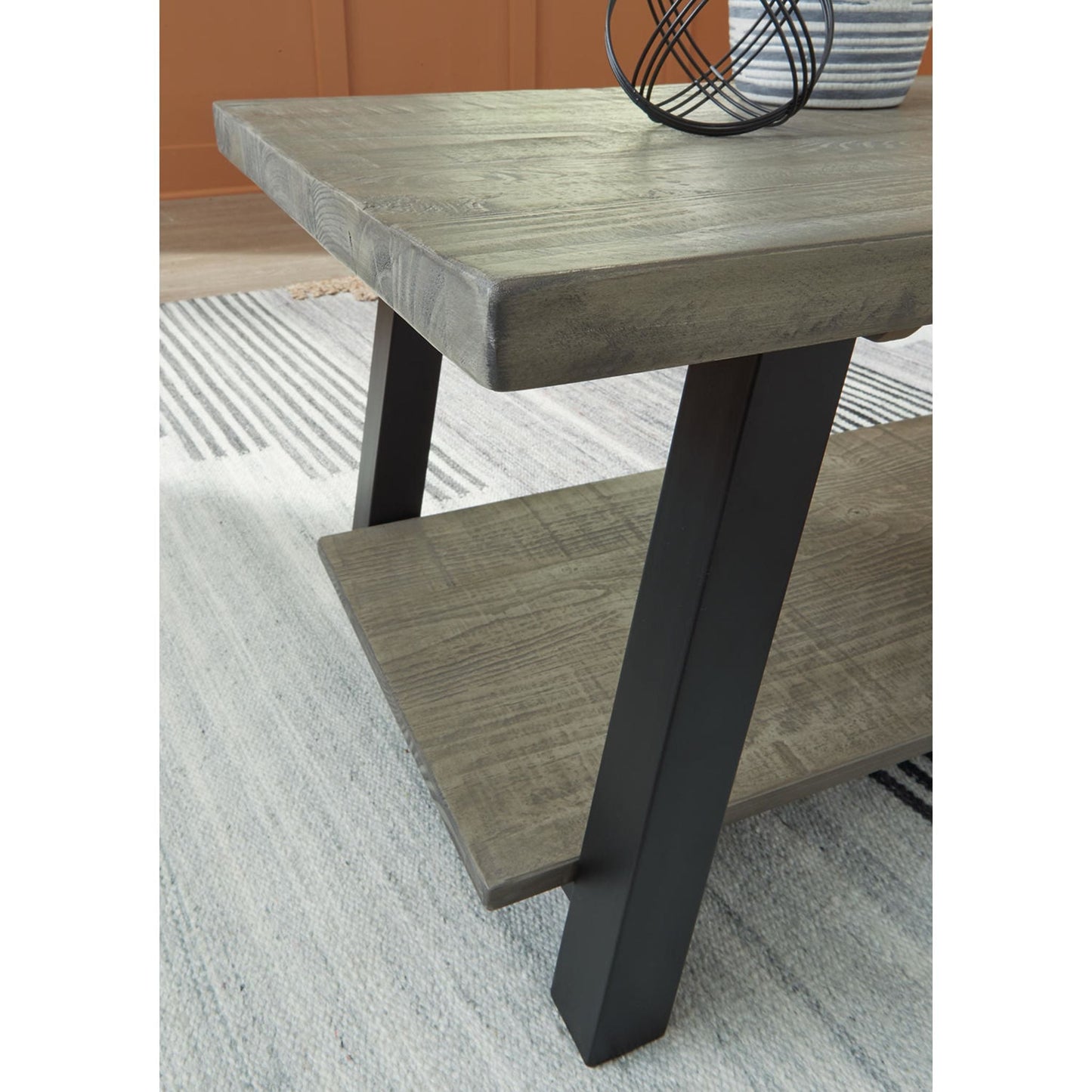 Brennegan Coffee Table - Gray/Black