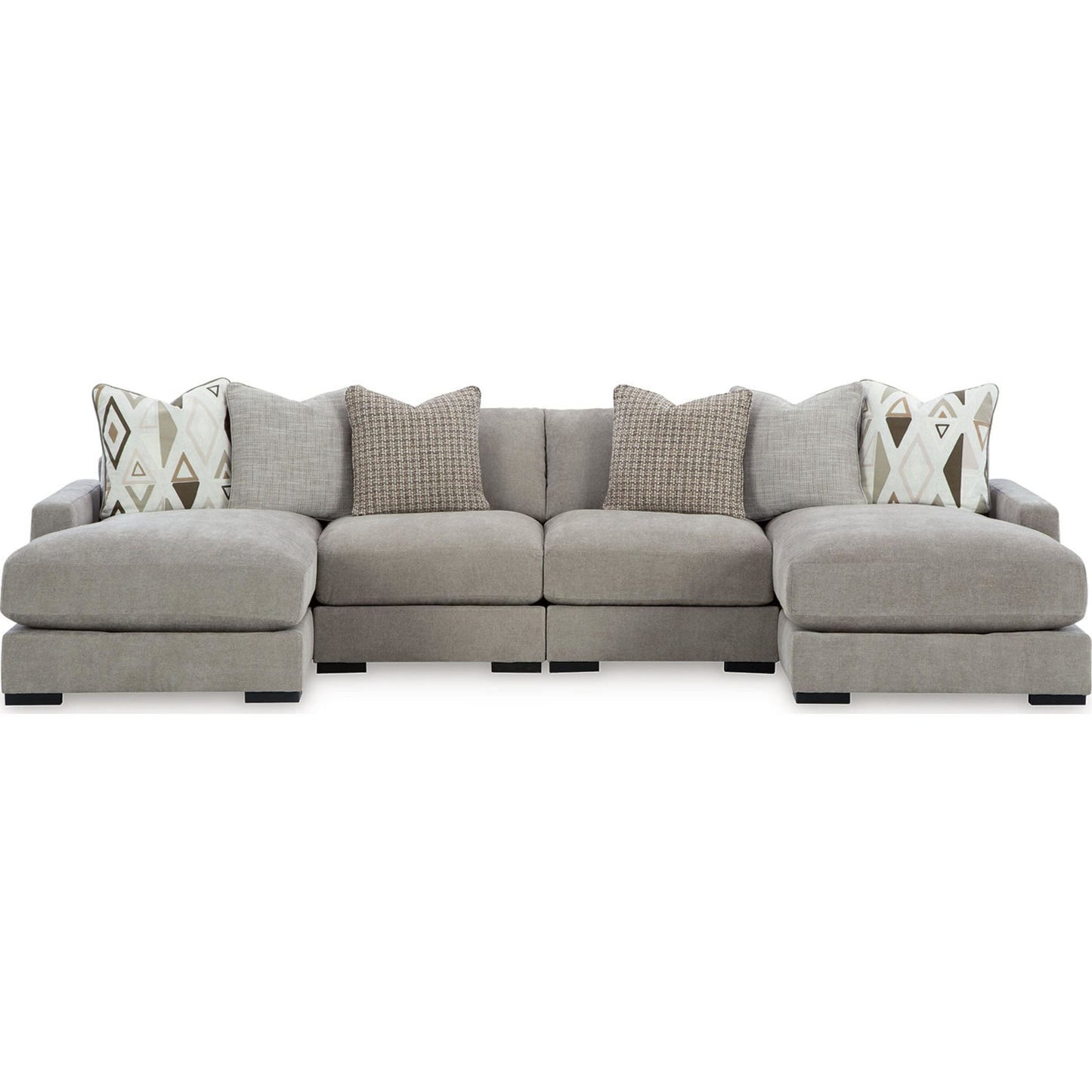 Aslan Court 4 Piece Sectional - Pebble