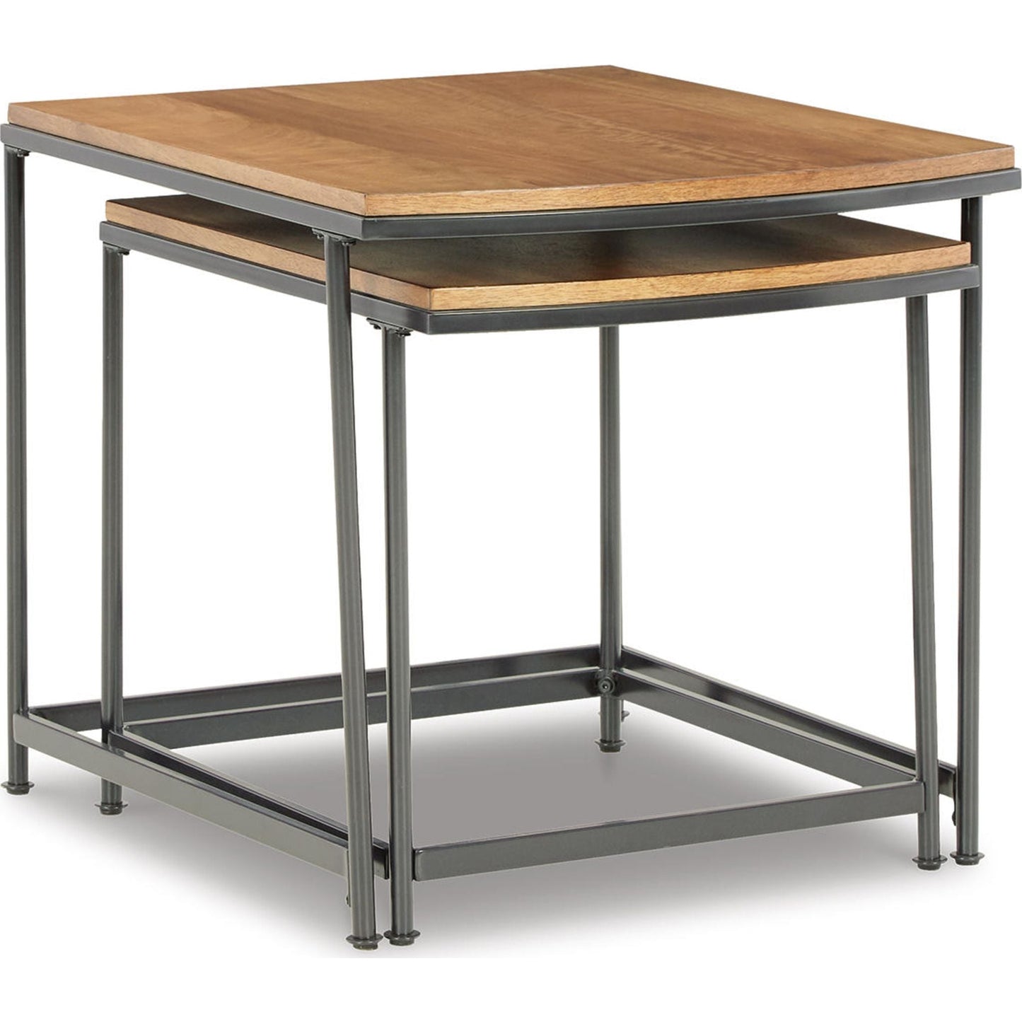 Drezmoore Nesting End Table (Set of 2) - Light Brown/Black