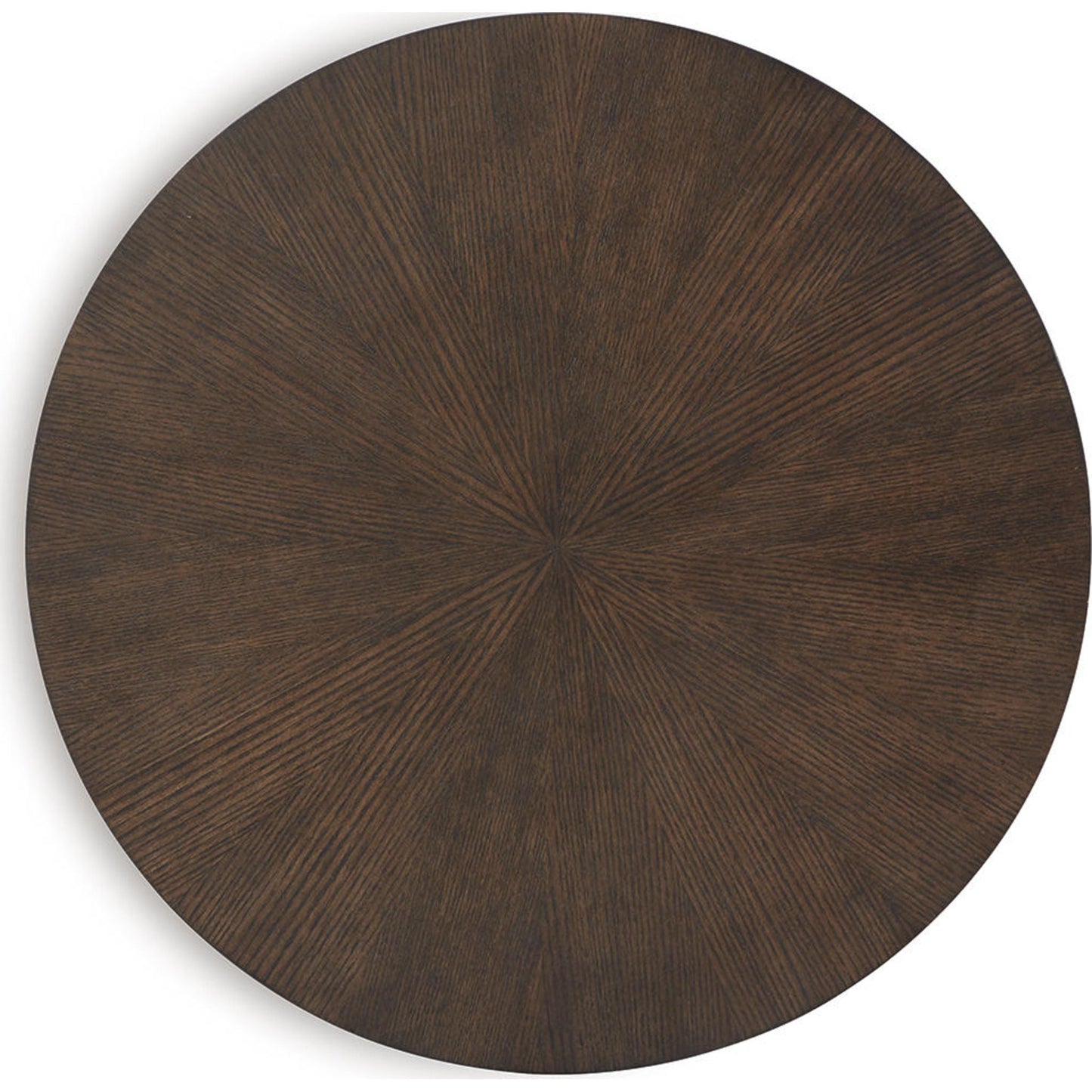 Brazburn End Table - Dark Brown/Gold Finish