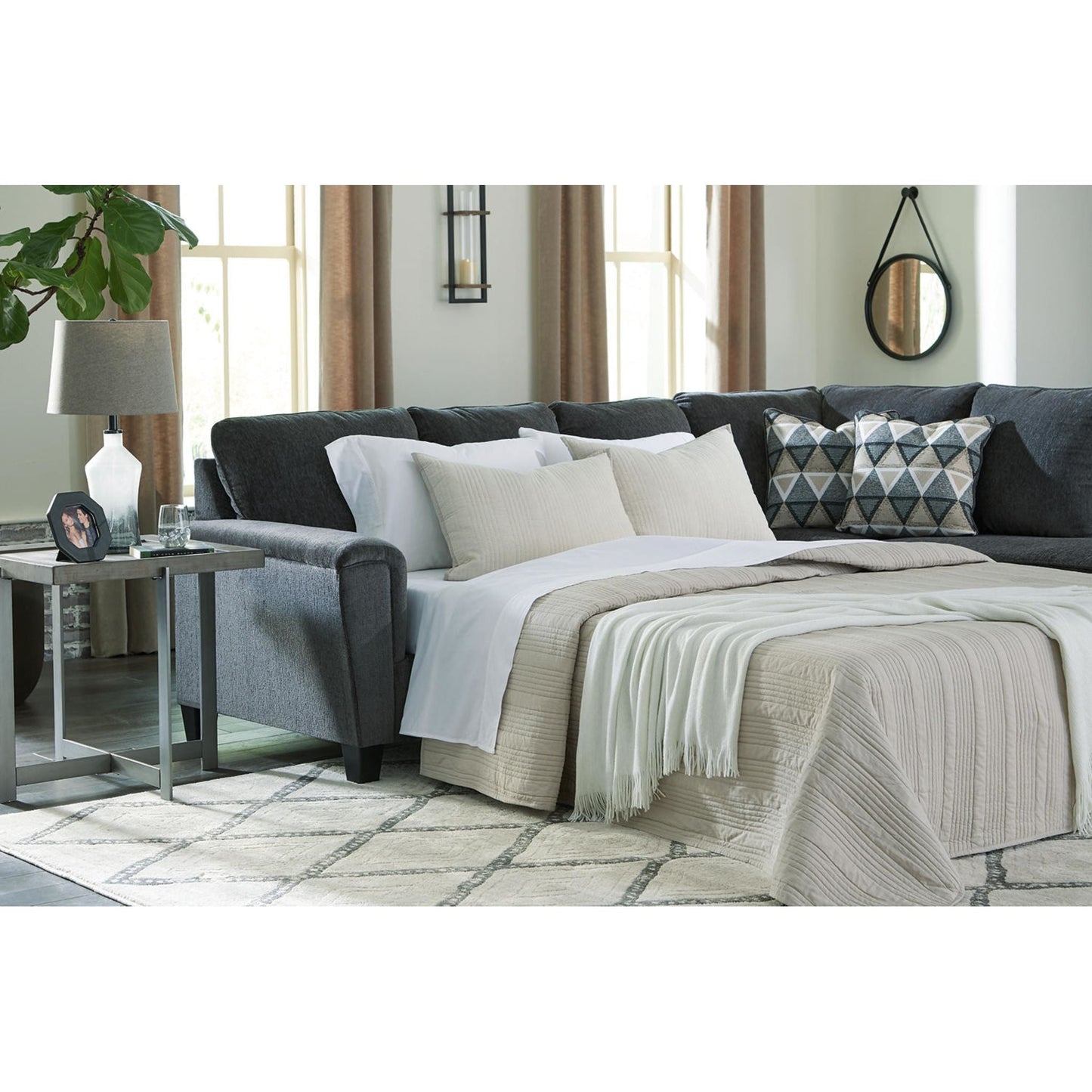Abinger 2 Piece Sleeper Sectional with Chaise