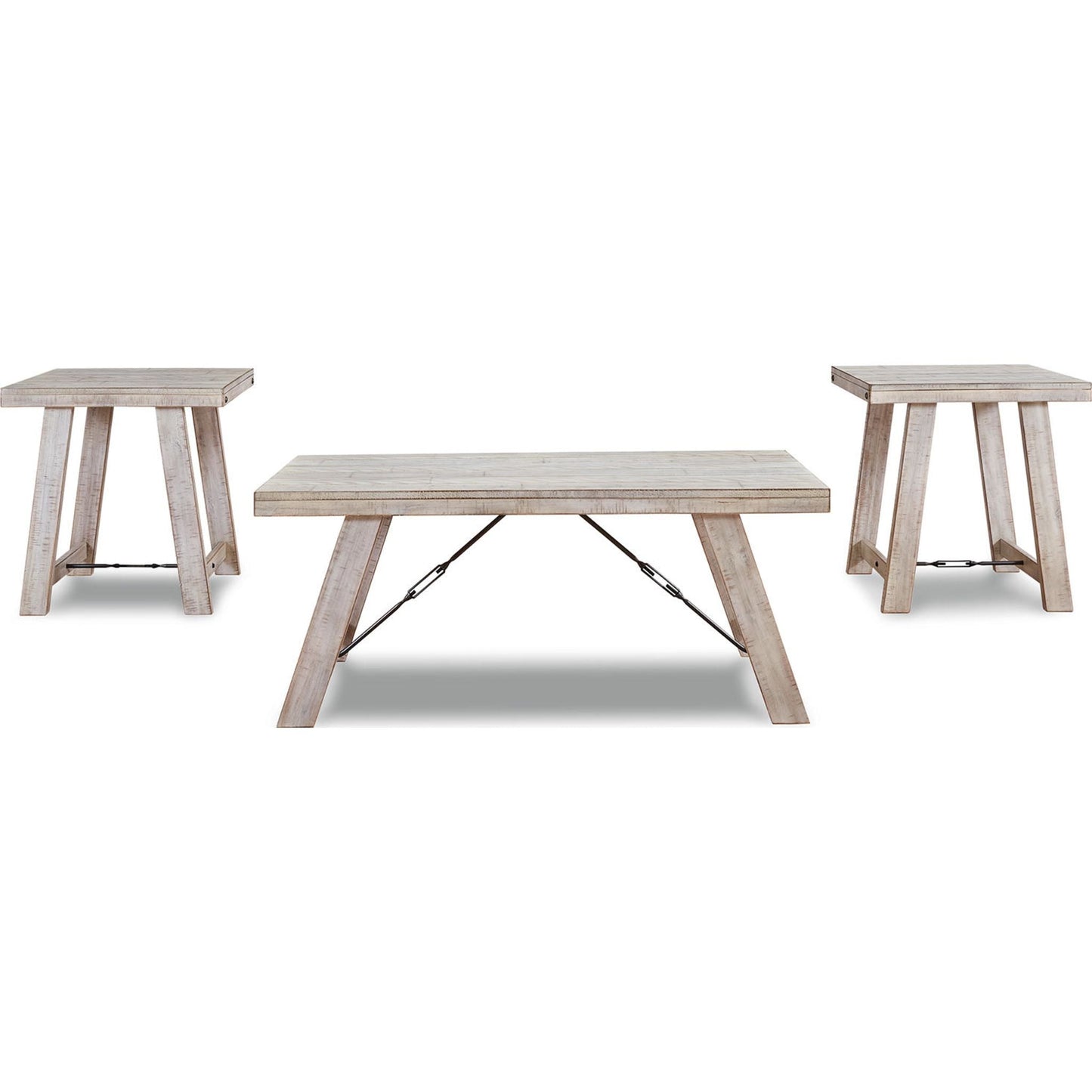 Carynhurst 3 Pack Tables - Whitewash