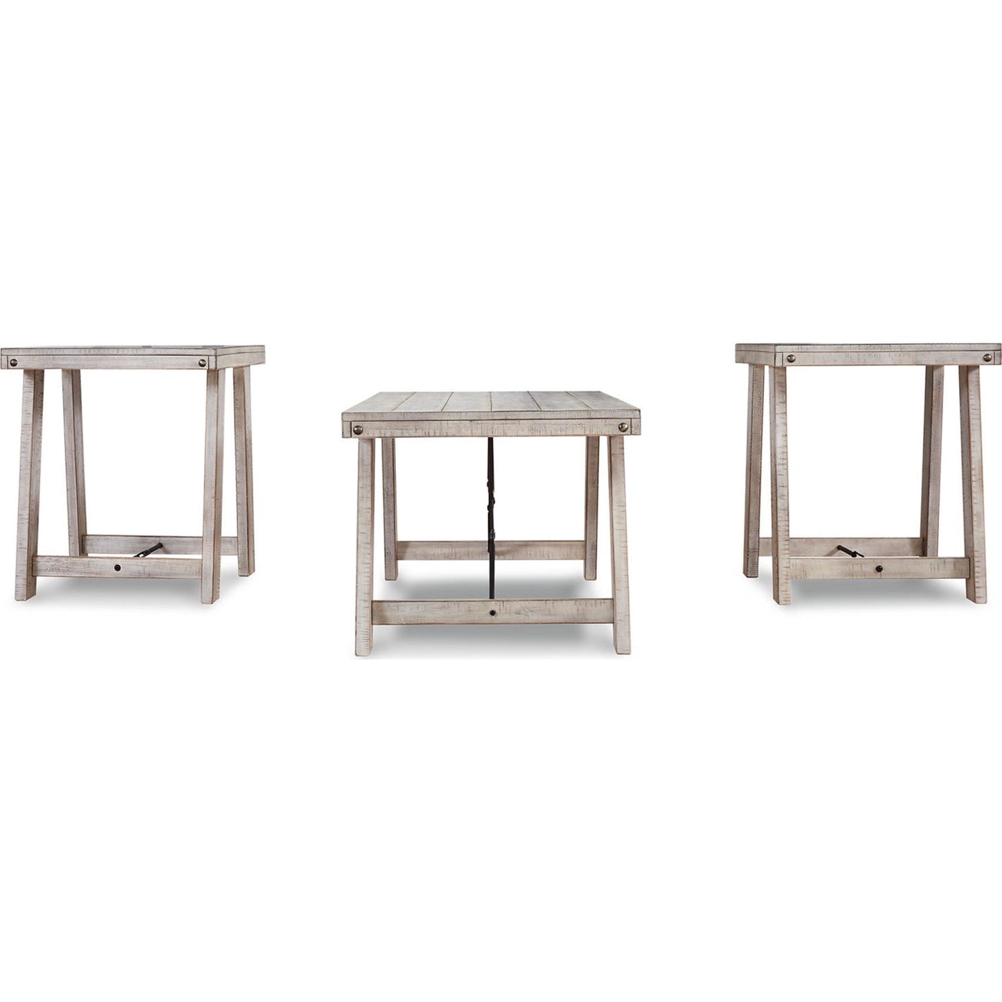 Carynhurst 3 Pack Tables - Whitewash