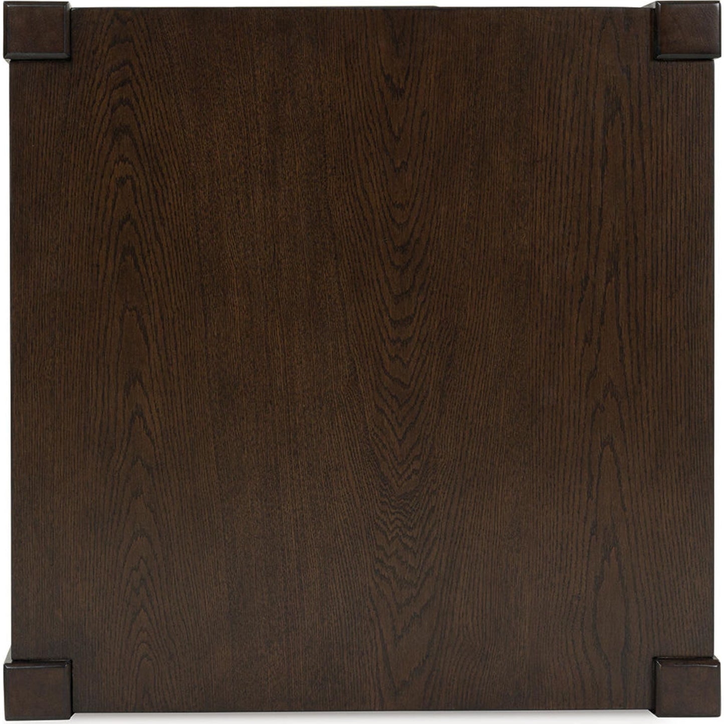 Breckington End Table - Dark Brown