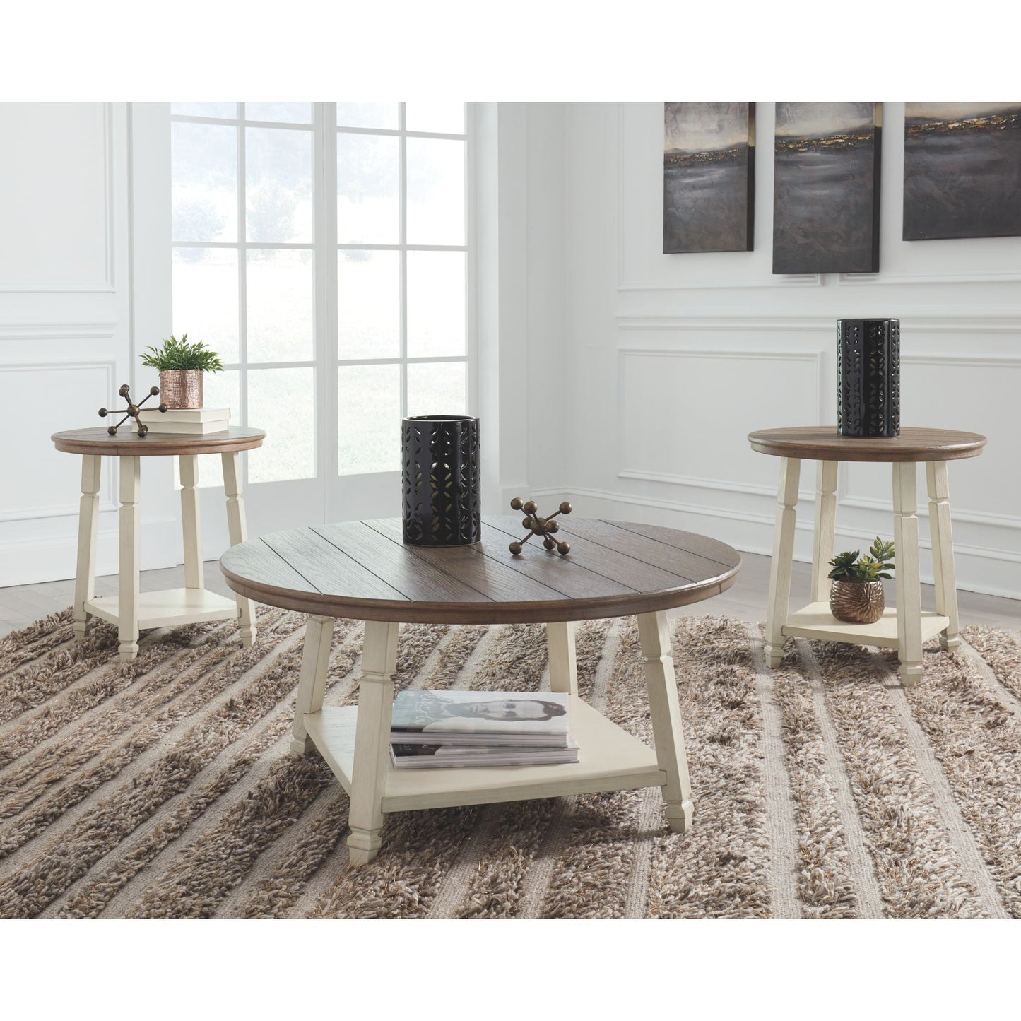 Bolanbrook 3 Pack Tables - Two-tone
