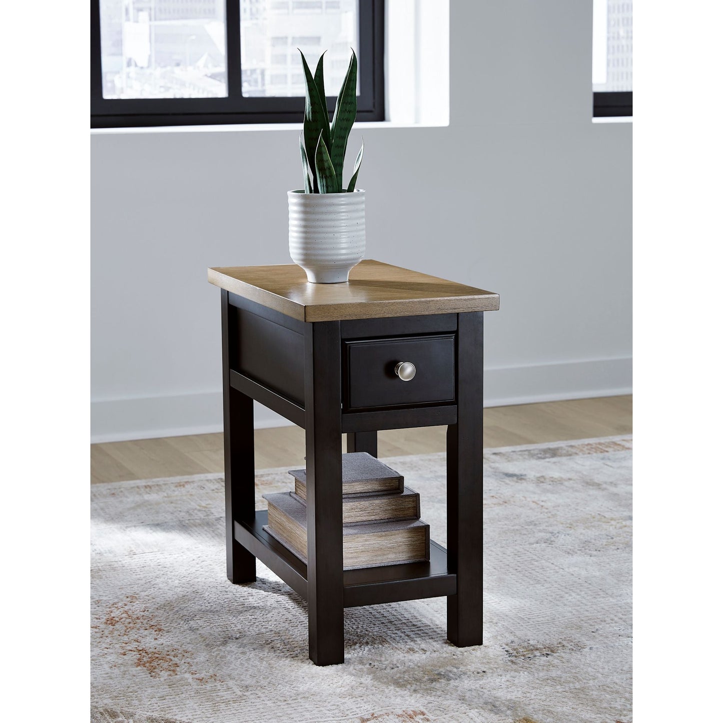 Drazmine Chairside End Table - Brown
