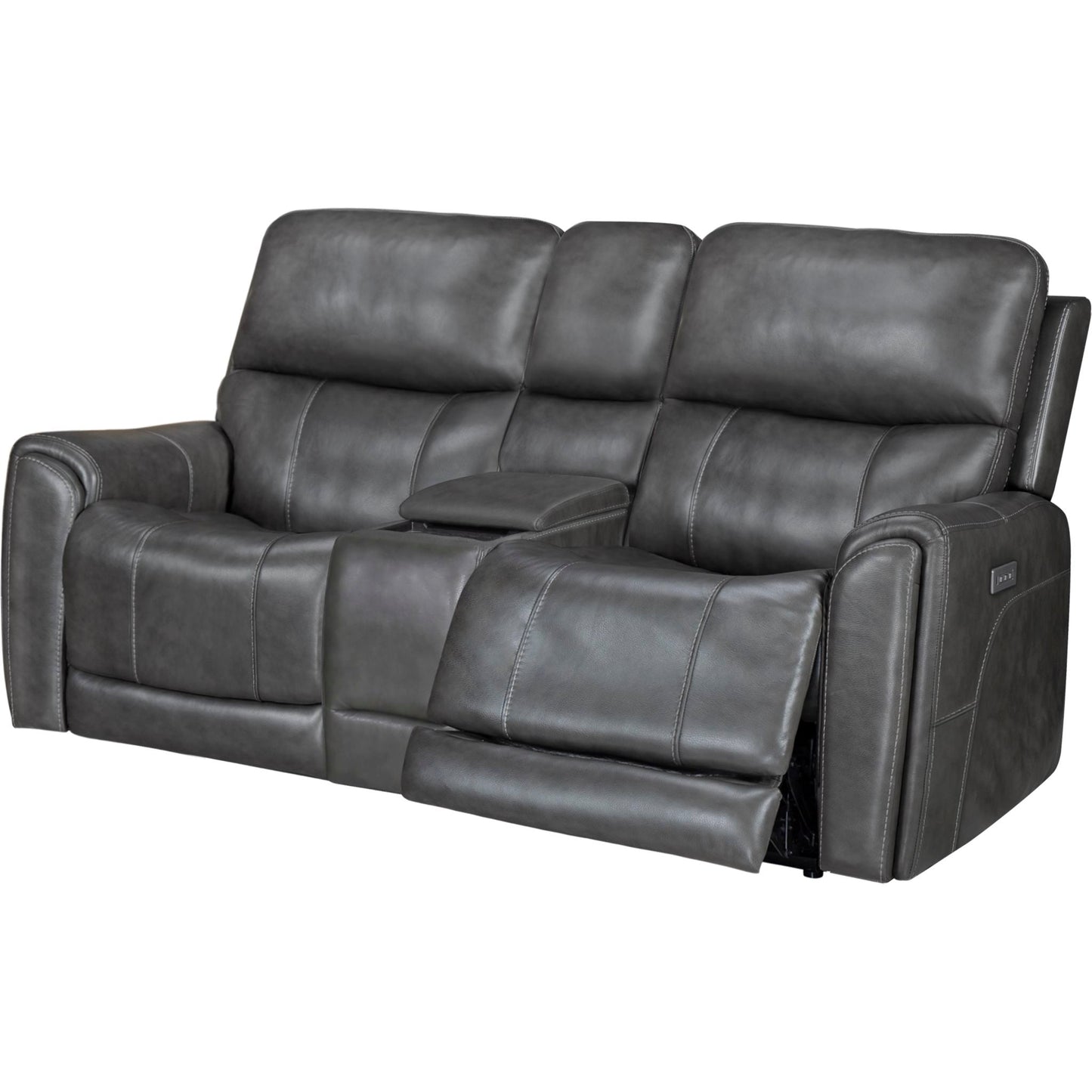 Damon Power Reclining Loveseat - Rainier Steel