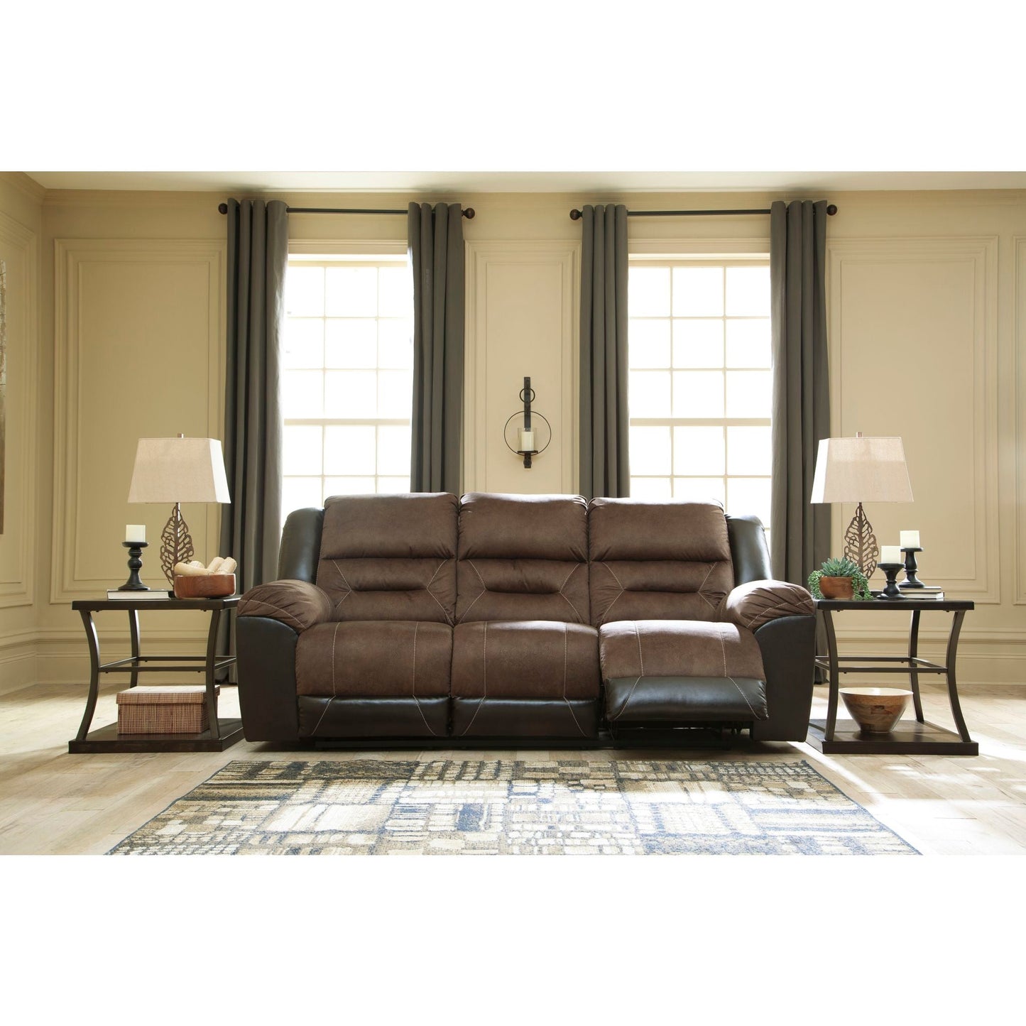 Earhart Reclining Sofa - Chestnut