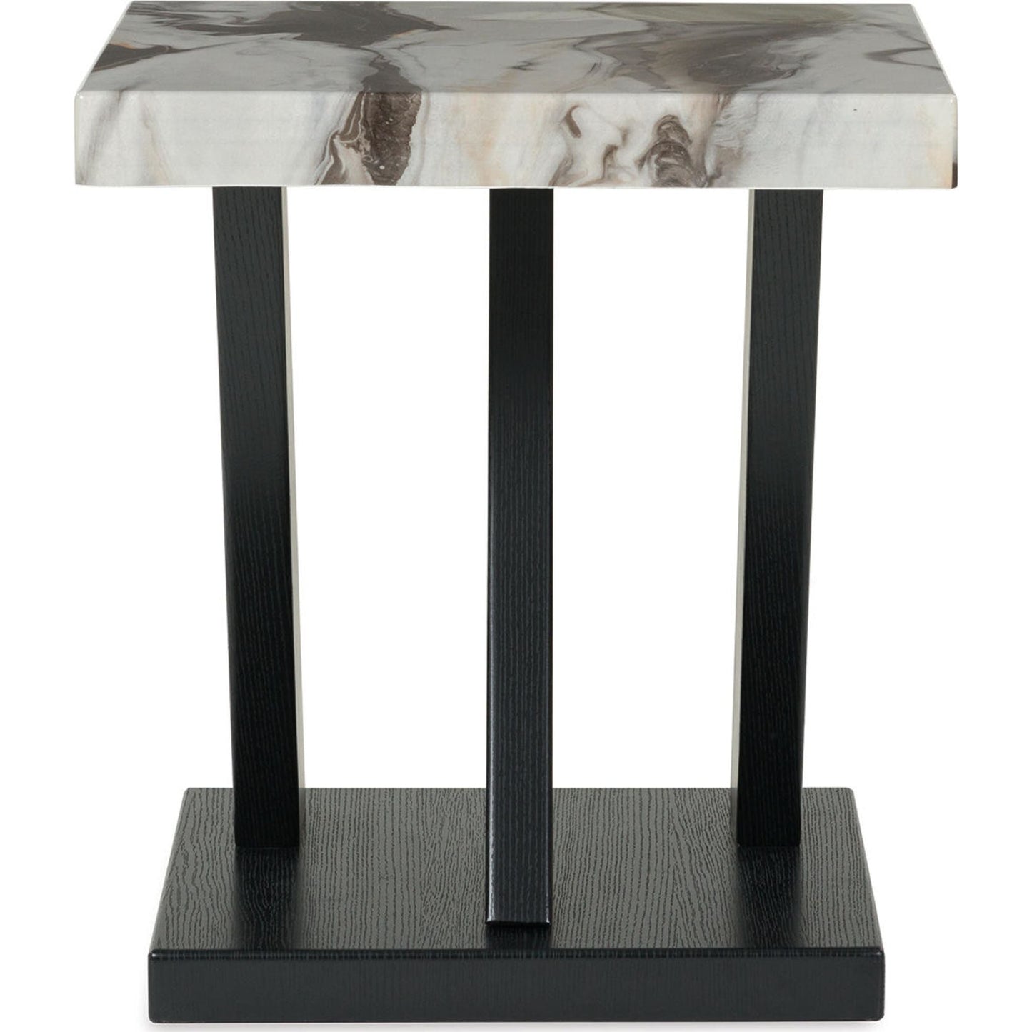 Cendill 3 Pack Tables - Dark Brown/White/Black