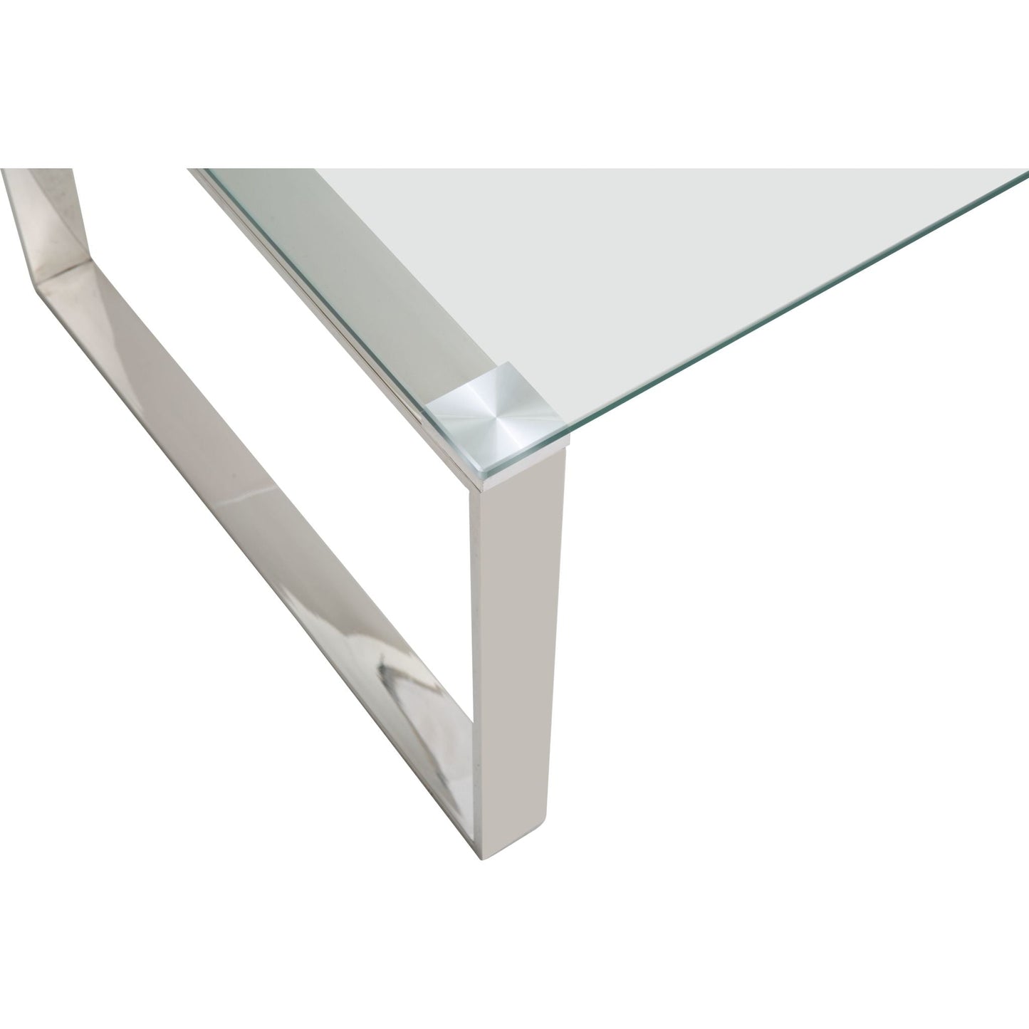 David Coffee Table - Stainless Steel