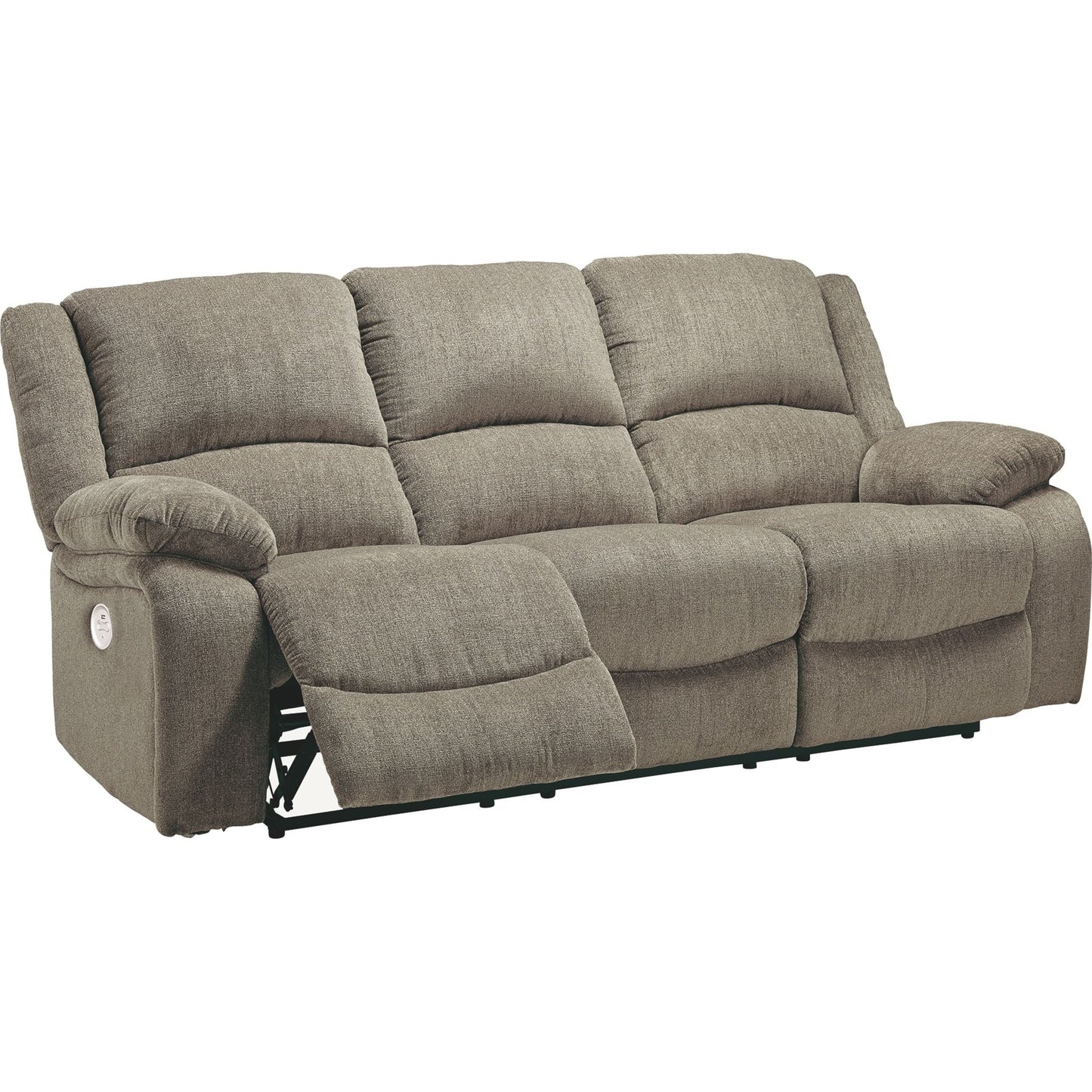 Draycoll Power Reclining Sofa - Pewter