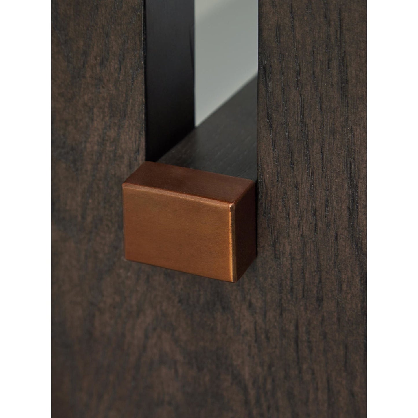 Burkhaus Sofa Table - White/Dark Brown