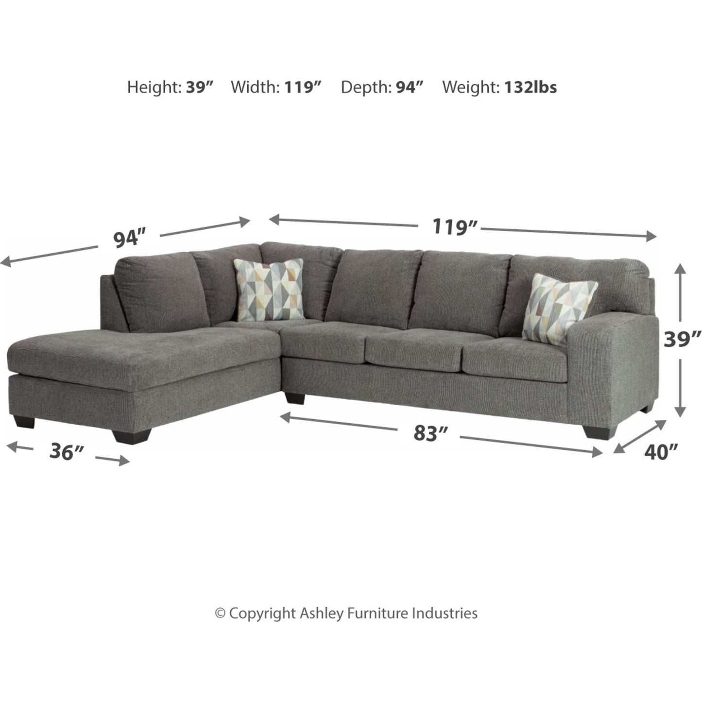 Dalhart 2 Piece Sectional
