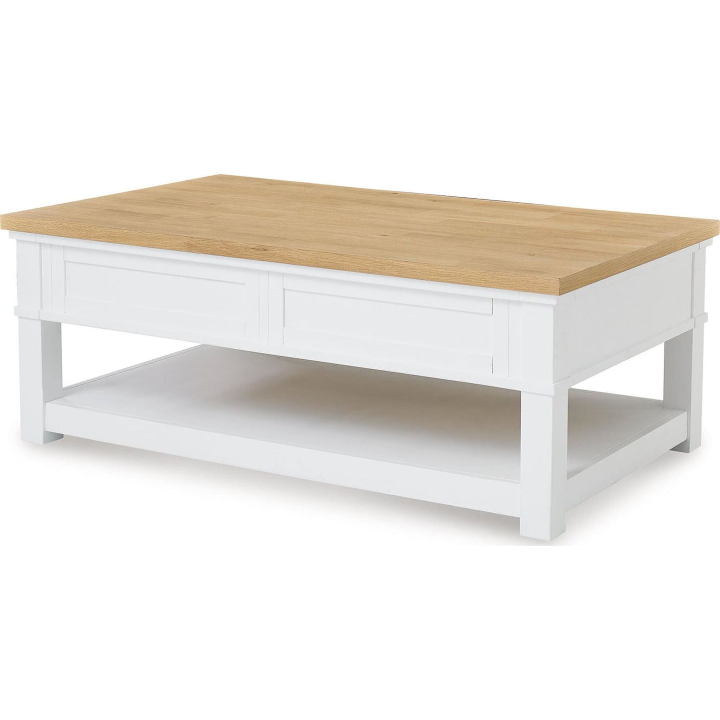 Ashbryn Coffee Table - White/Natural
