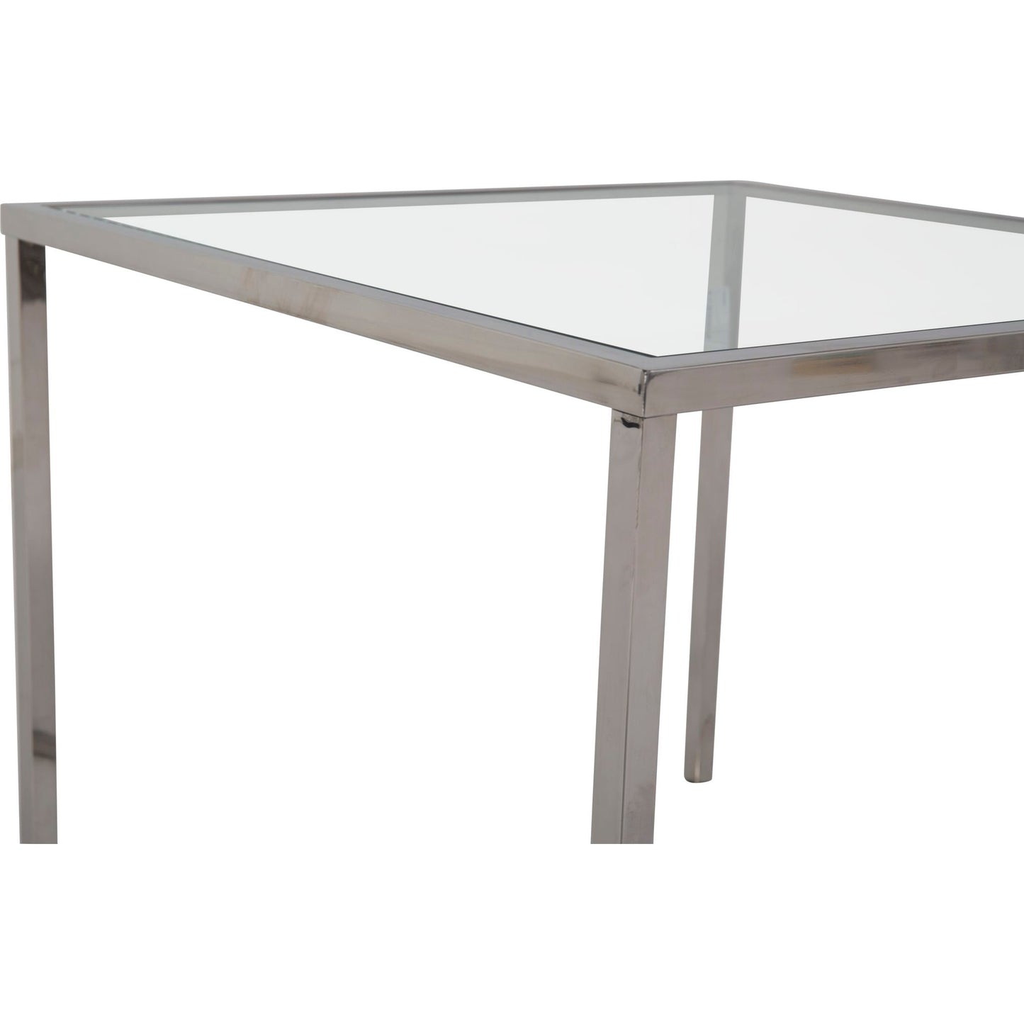 Cross Over End Table - Glass