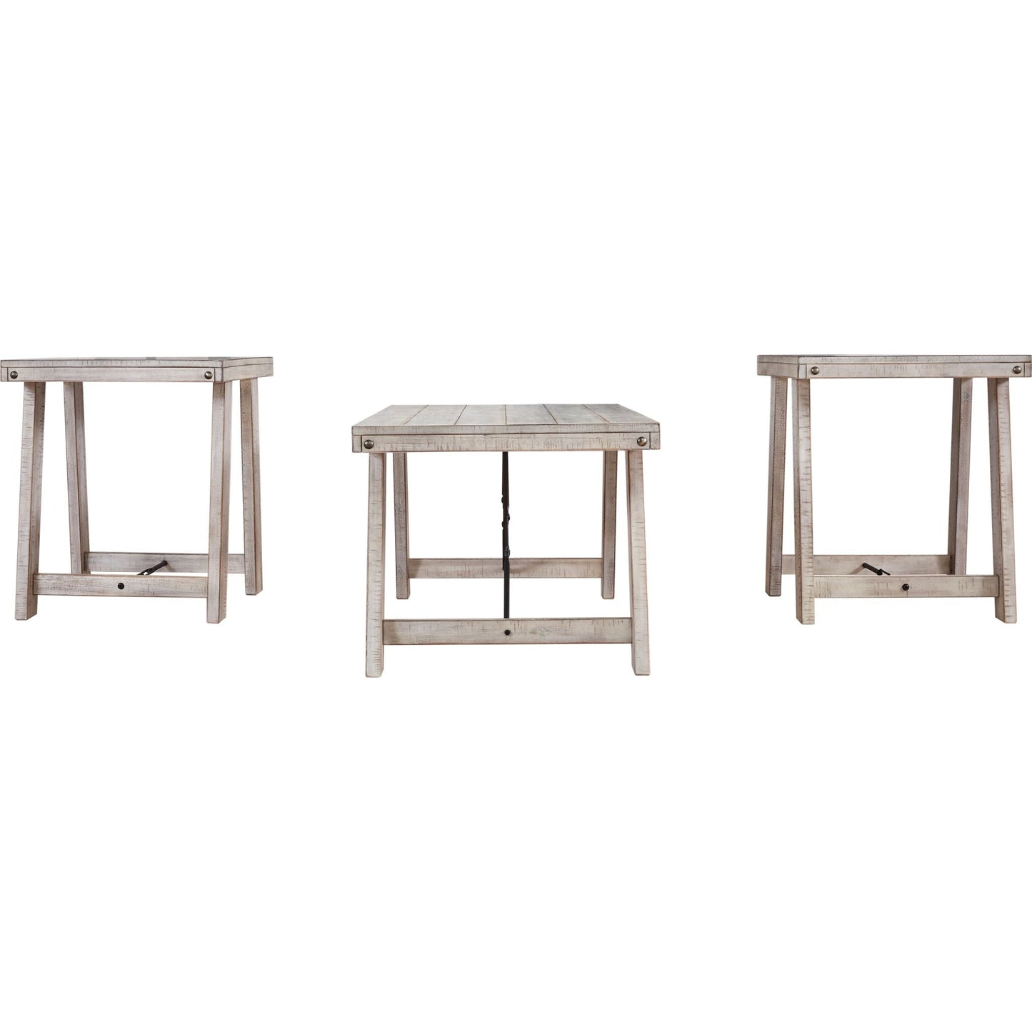 Carynhurst 3 Pack Tables - Whitewash