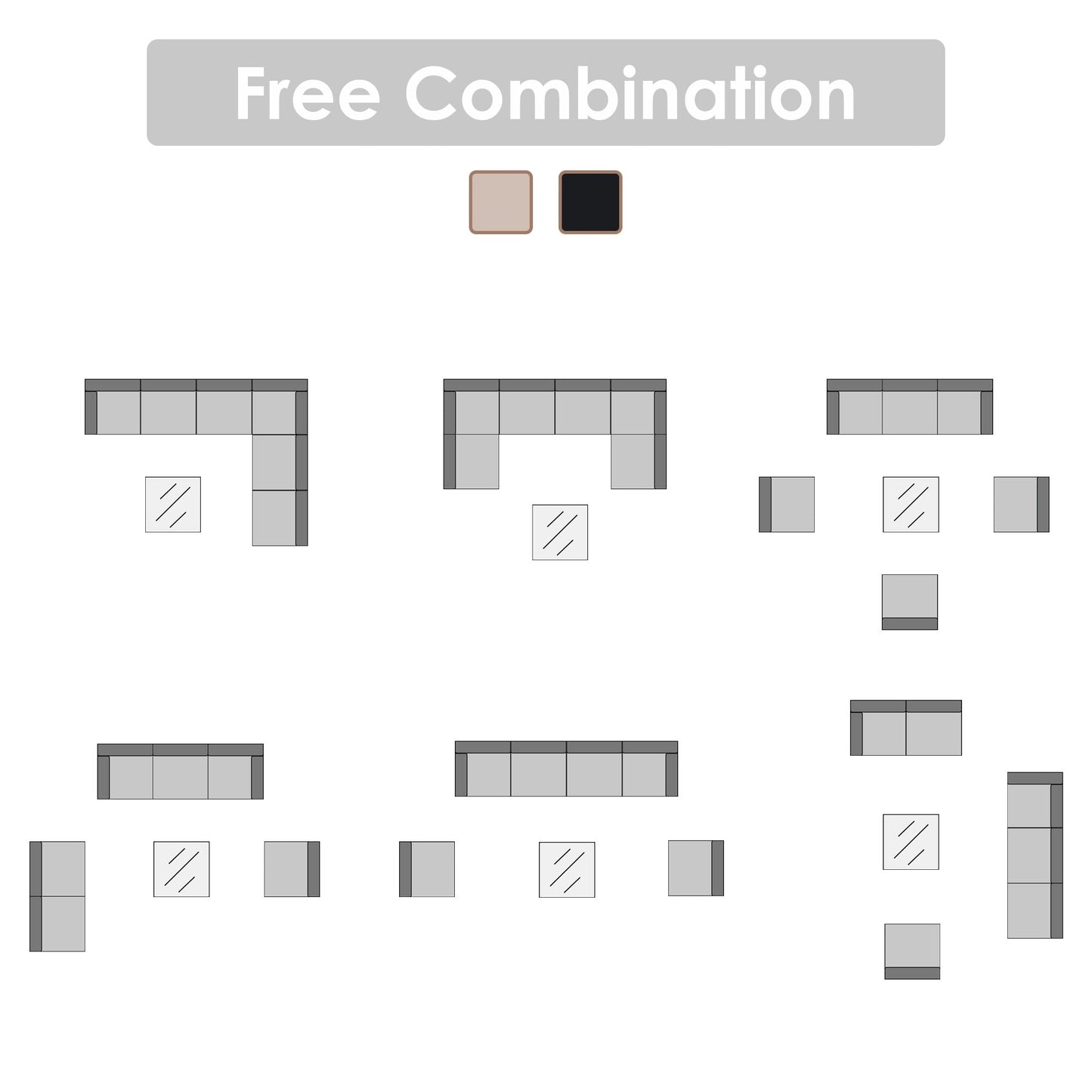 6 - Person Outdoor Sectional Seating Group with Cushions