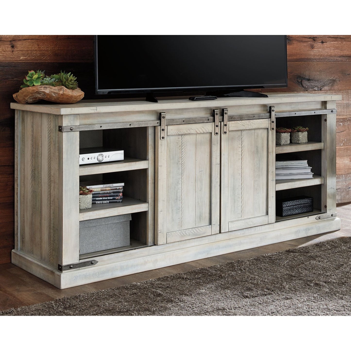 Carynhurst TV Stand - Whitewash