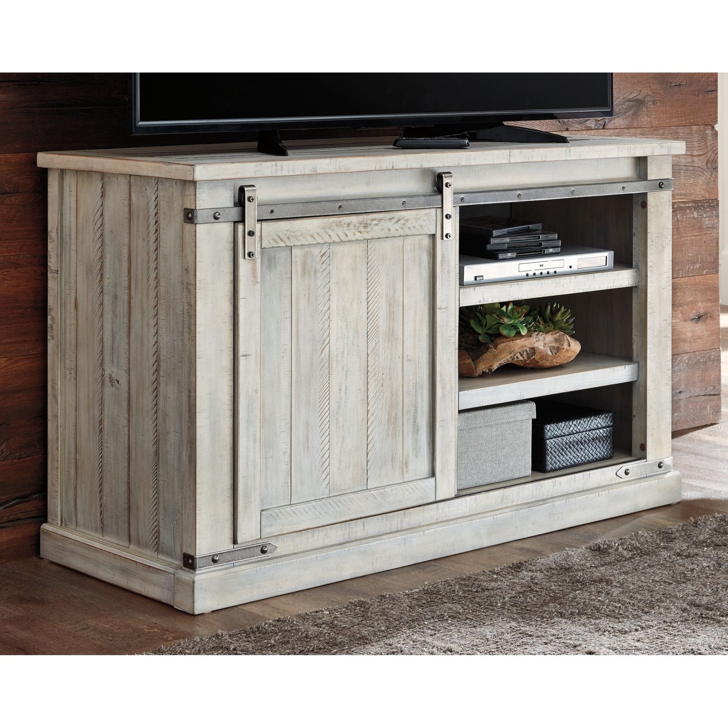 Carynhurst TV Stand - Whitewash