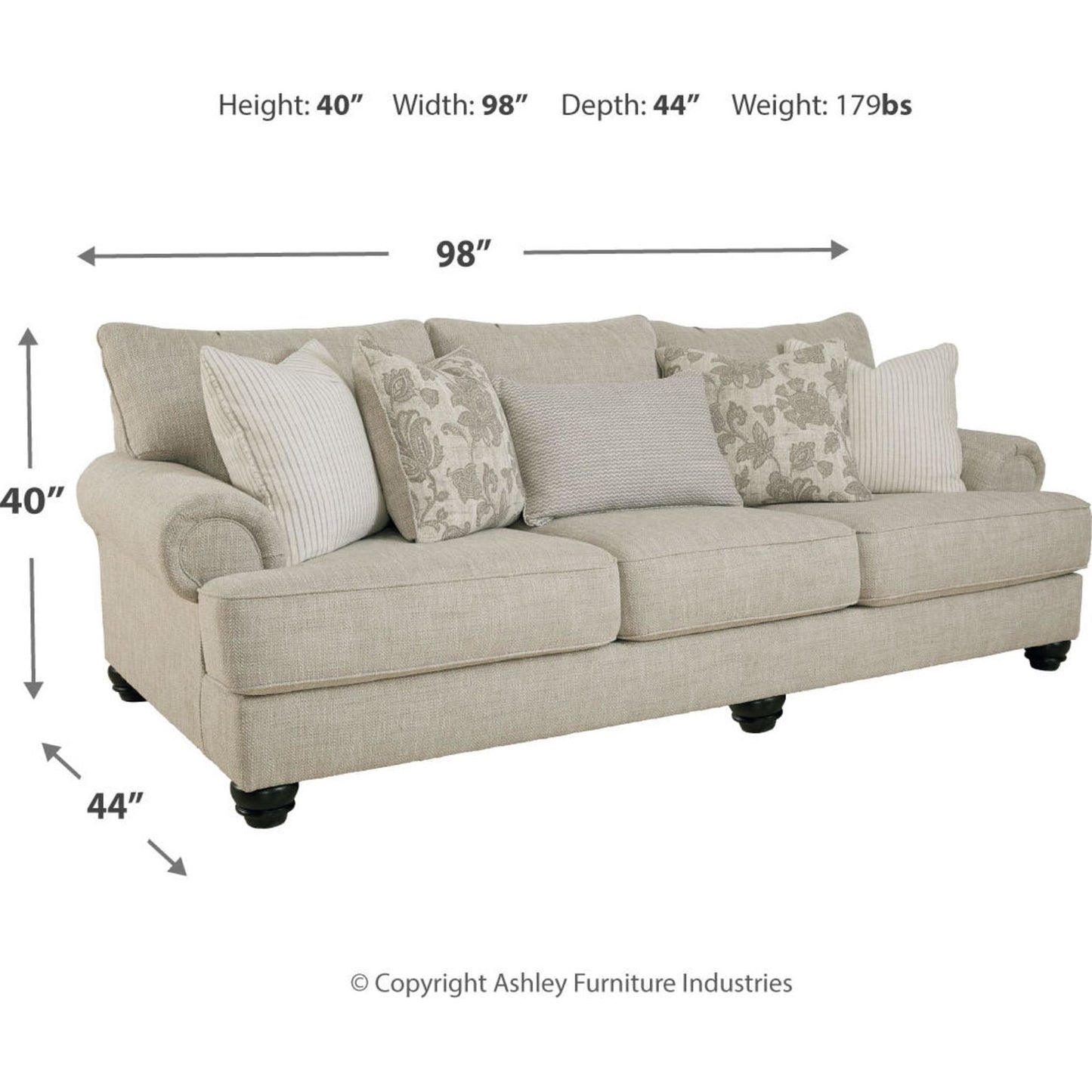 Asanti Sofa - Fog