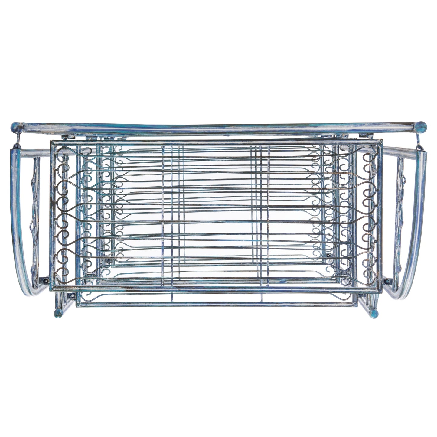 SAFAVIEH Bryn Victorian Wrought Iron 4-Tier Outdoor Bakers Rack - 25 In. W x 15 In. D x 63 In. H - 25W x 15D x 63H