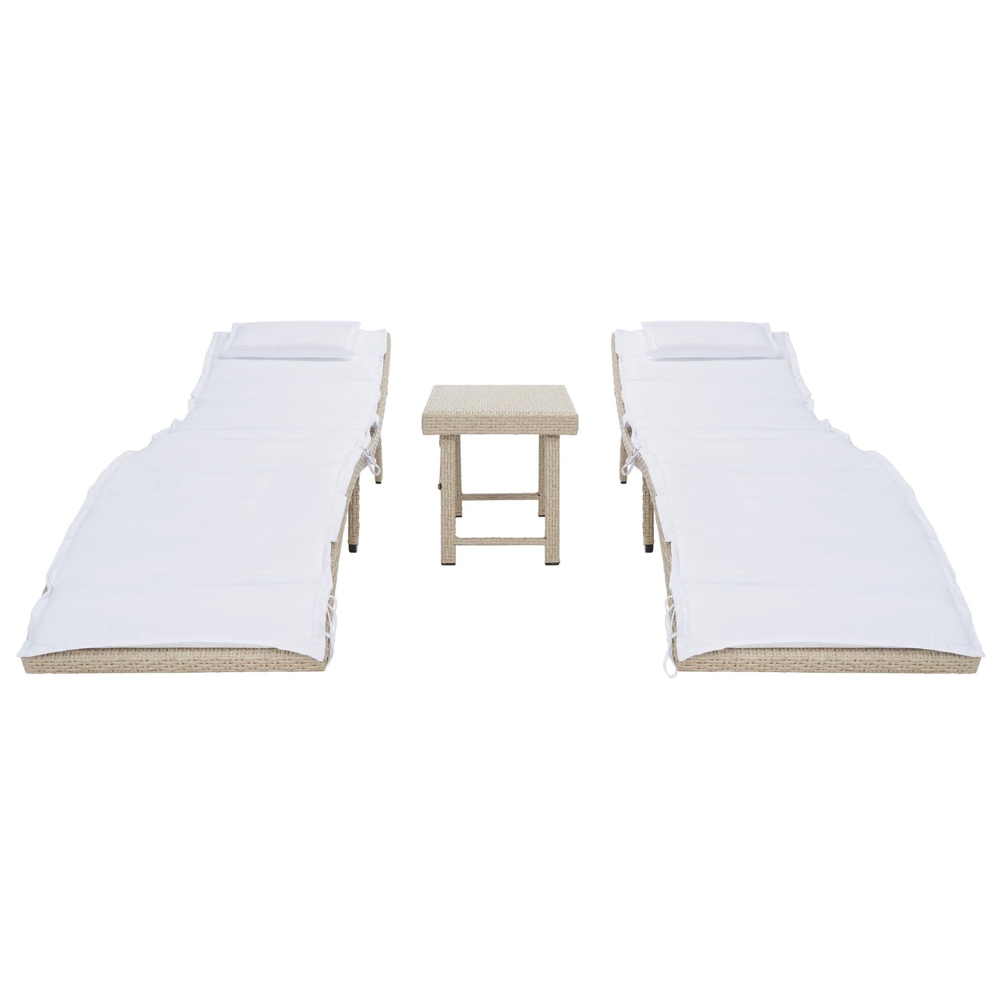 SAFAVIEH Outdoor Blaguna 3-Piece Sun Lounger Set - 83Wx20Dx24H