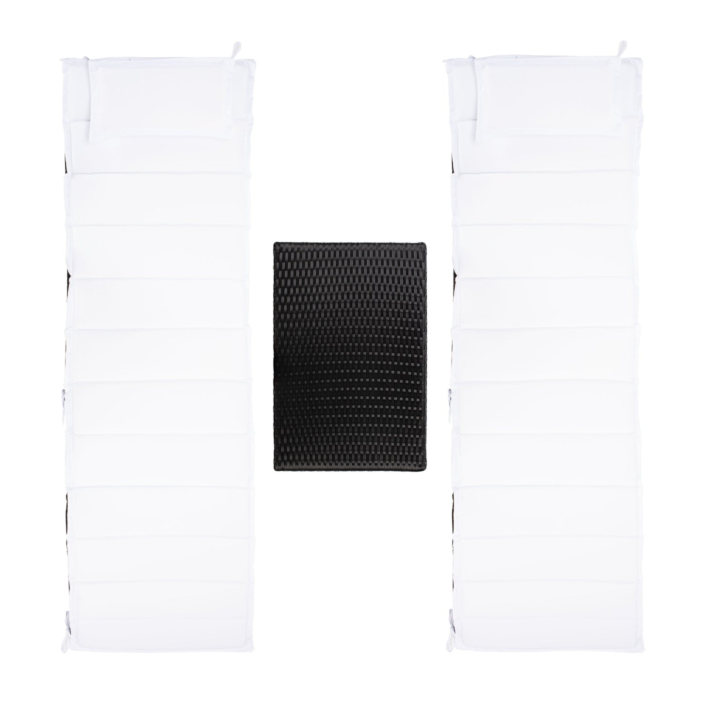 SAFAVIEH Outdoor Blaguna 3-Piece Sun Lounger Set - 83Wx20Dx24H