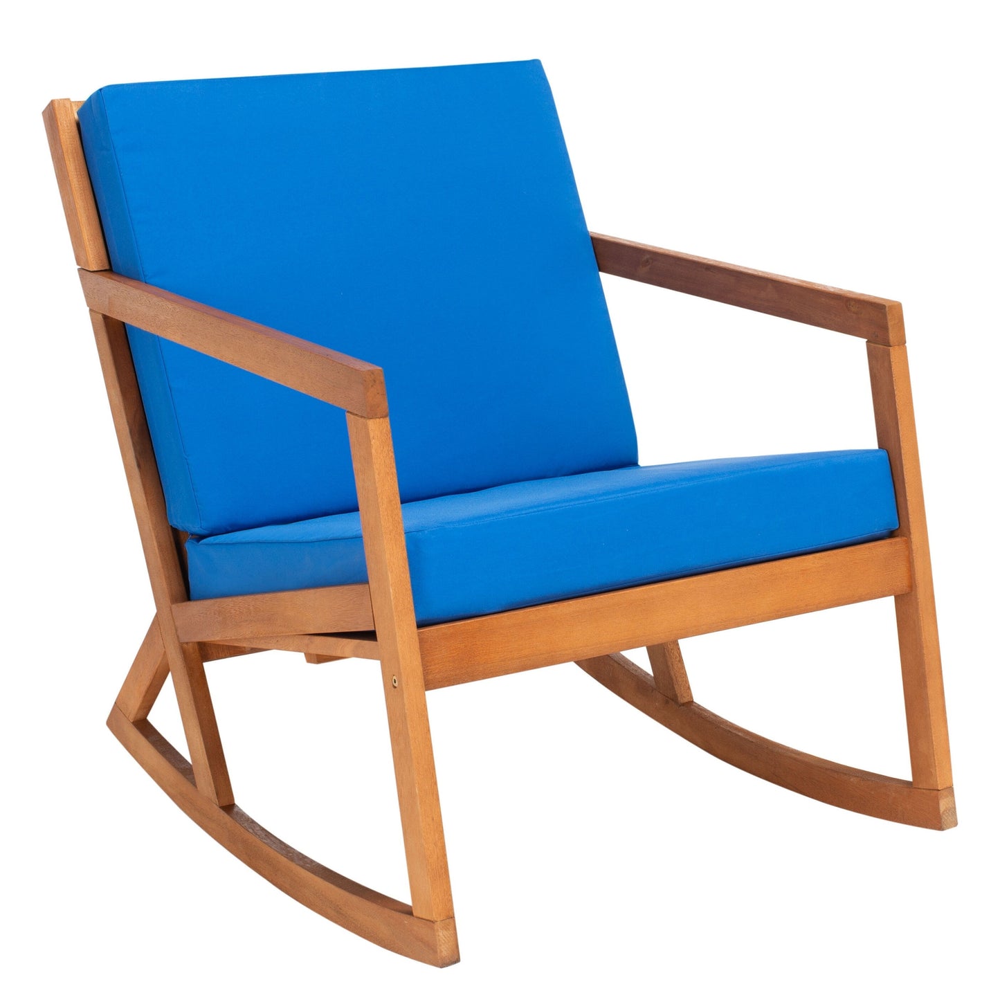 SAFAVIEH Outdoor Makaila Rocking Chair with Cushion - 26W x 31D x 38H