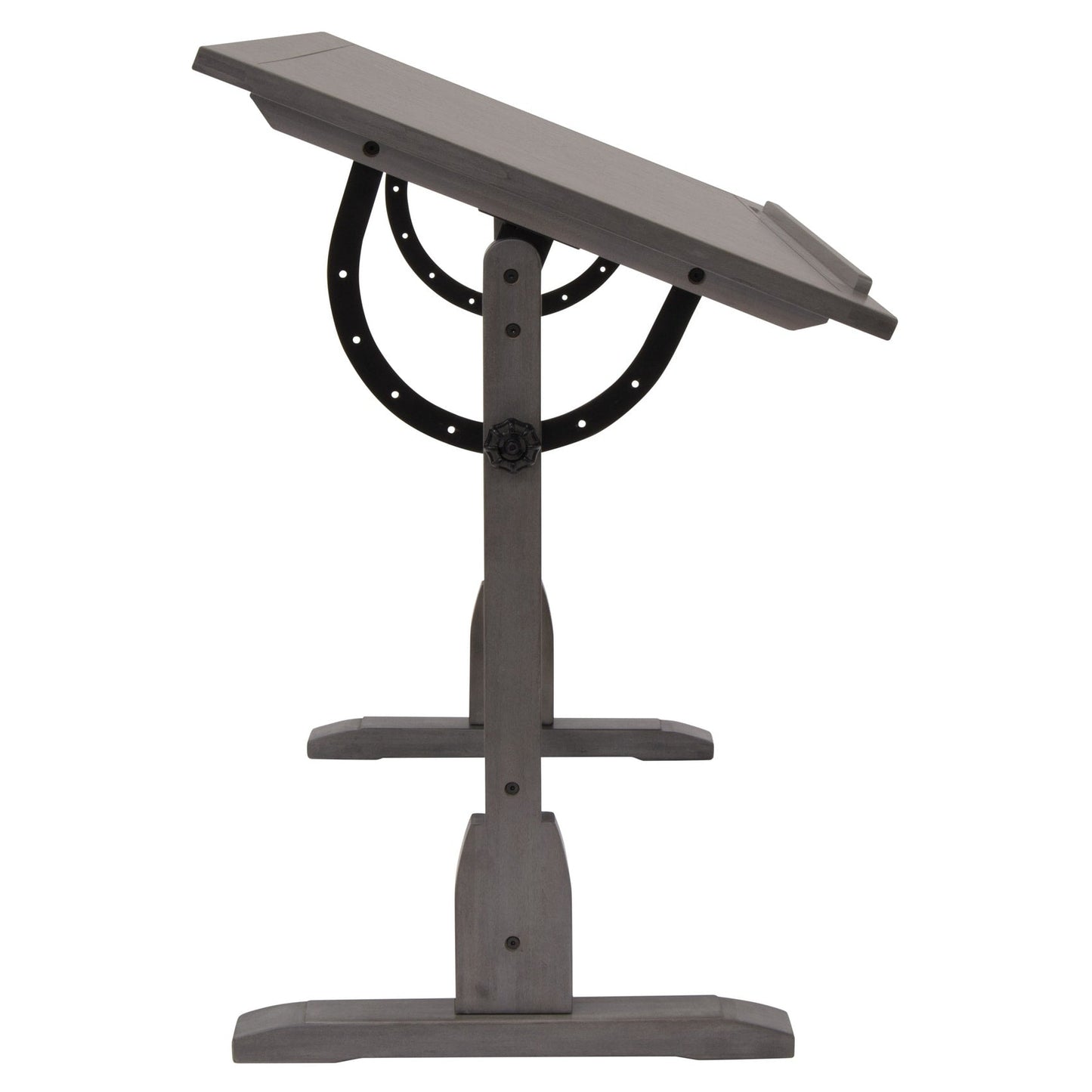 Studio Designs 36-inch Vintage Wood Drafting Table with Angle Adjustable Top for Drawing