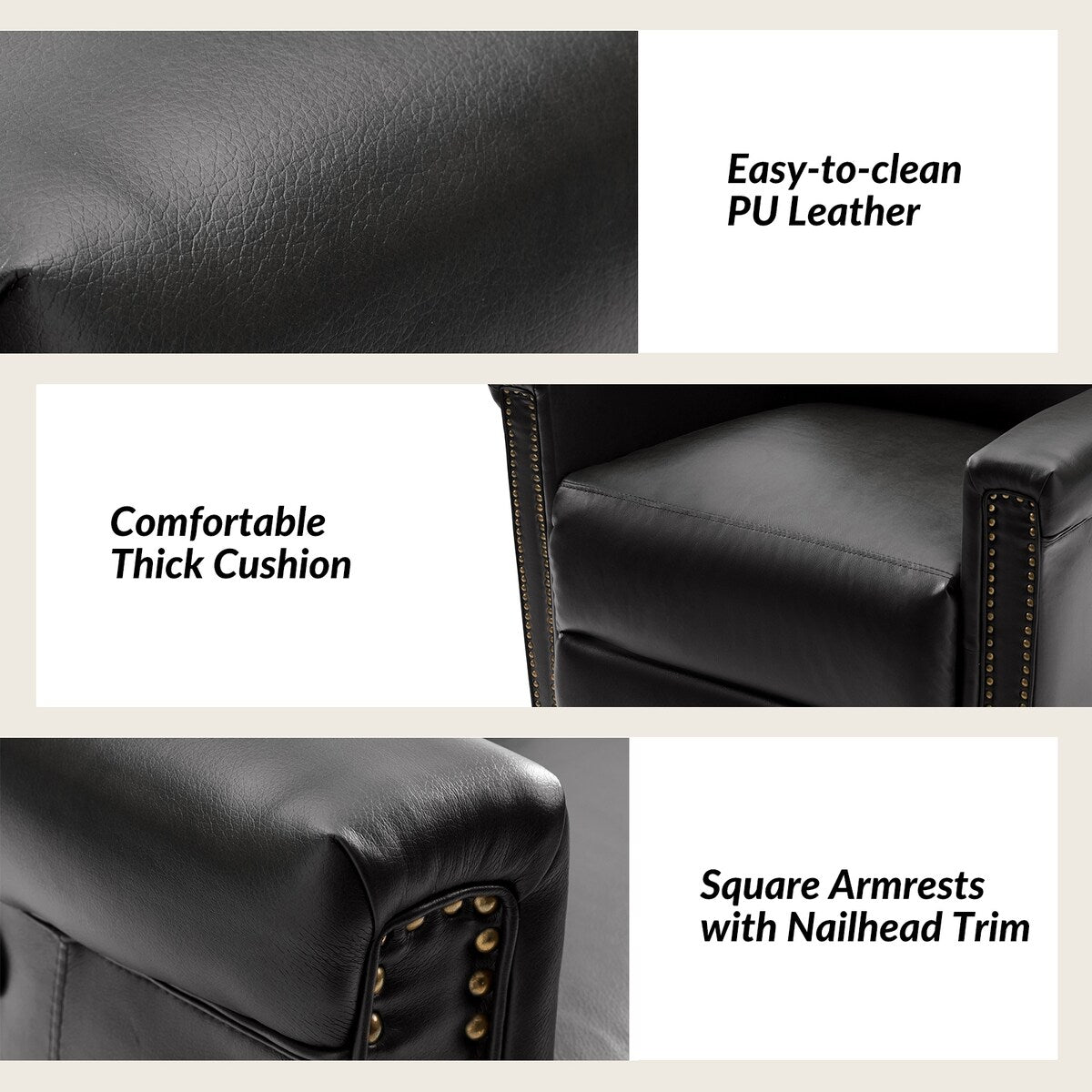 Tobias Traditional Swivel And Rocker Power Recliner Set of 2 by HULALA HOME