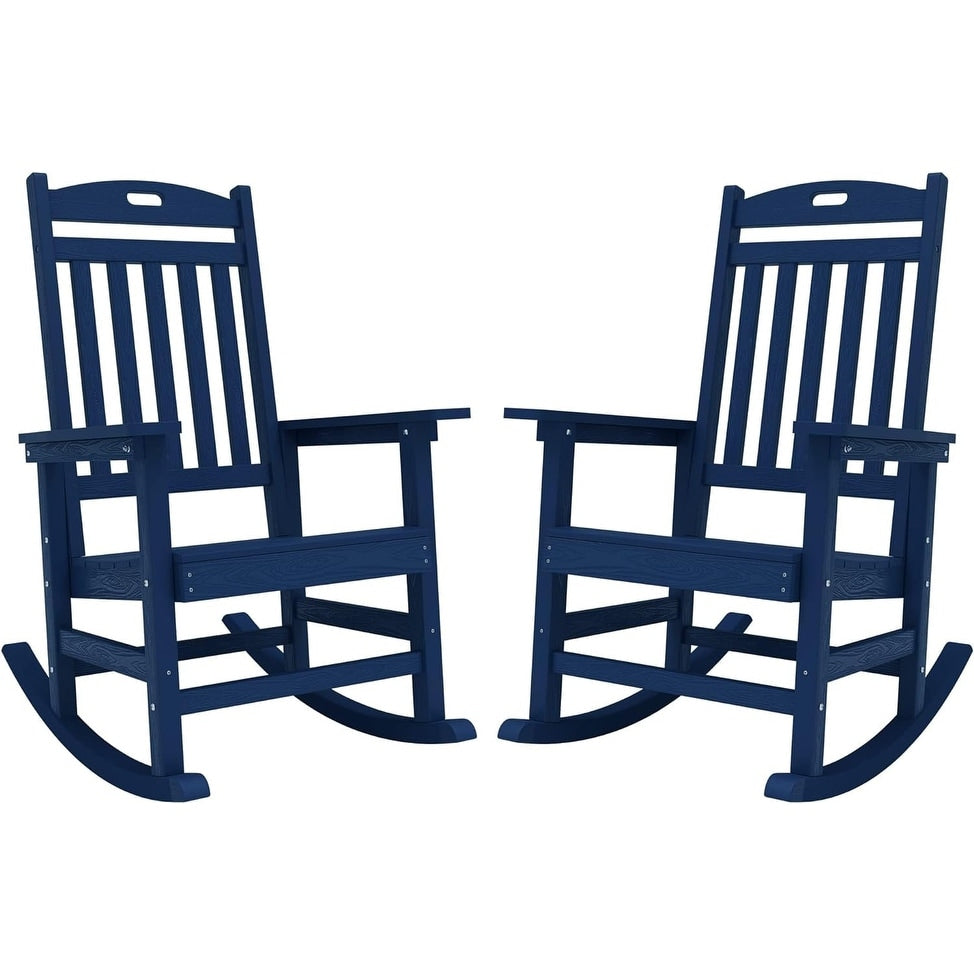 WINSOON All Weather Outdoor Rocking Chair, Set of 2