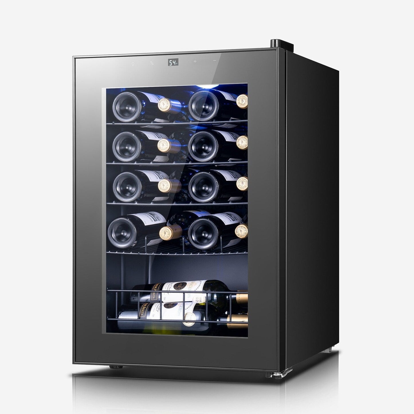 17 Inch Wine/Beverage Refrigerator, 20 Bottles, Freestanding, Digital Temperature Control
