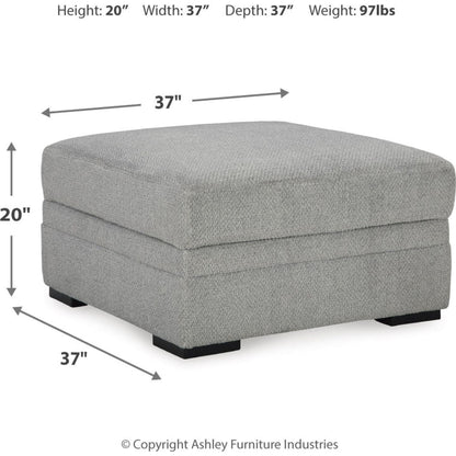 Casselbury Storage Ottoman - Cement