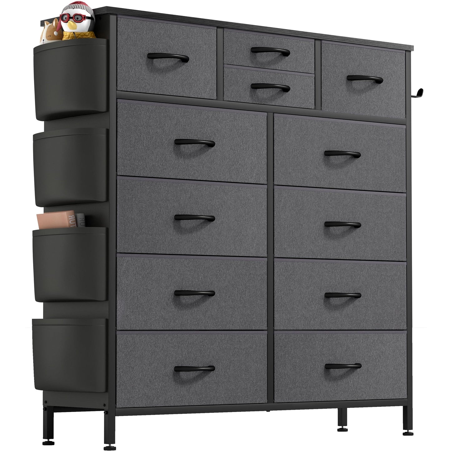 12 Drawer Dresser Fabric Tall Dressers for Bedroom Chest of Drawers