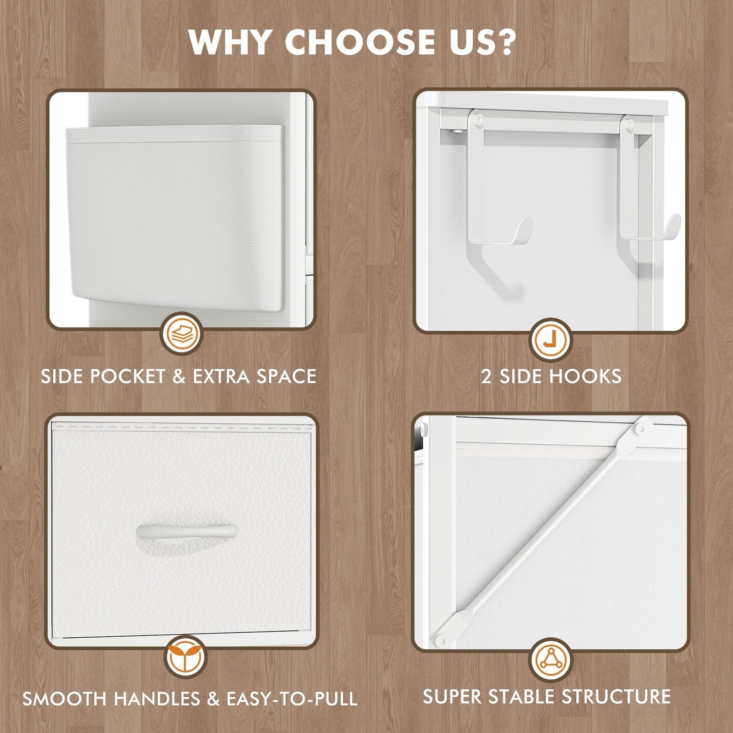 12 Drawer Dresser Fabric Tall Dressers for Bedroom Chest of Drawers