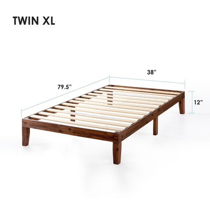12 Classic Solid Wood Platform Bed Frame