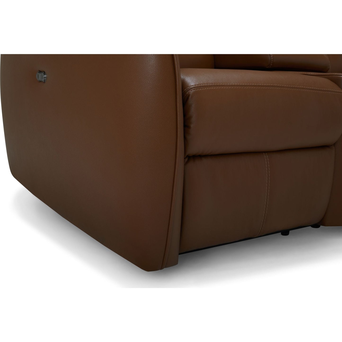 Arlo Power Reclining Loveseat w/ Console - Valencia Biscotti