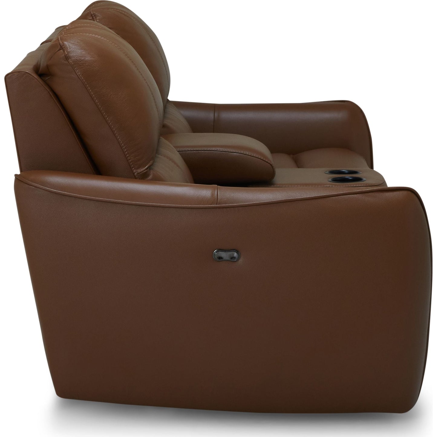 Arlo Power Reclining Loveseat w/ Console - Valencia Biscotti