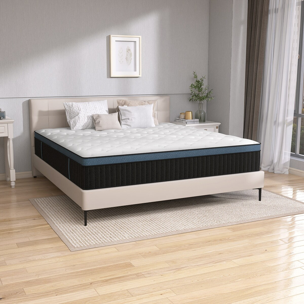 14 Inch Gel Foam Hybrid Mattress in a Box for Support Pressure Relief