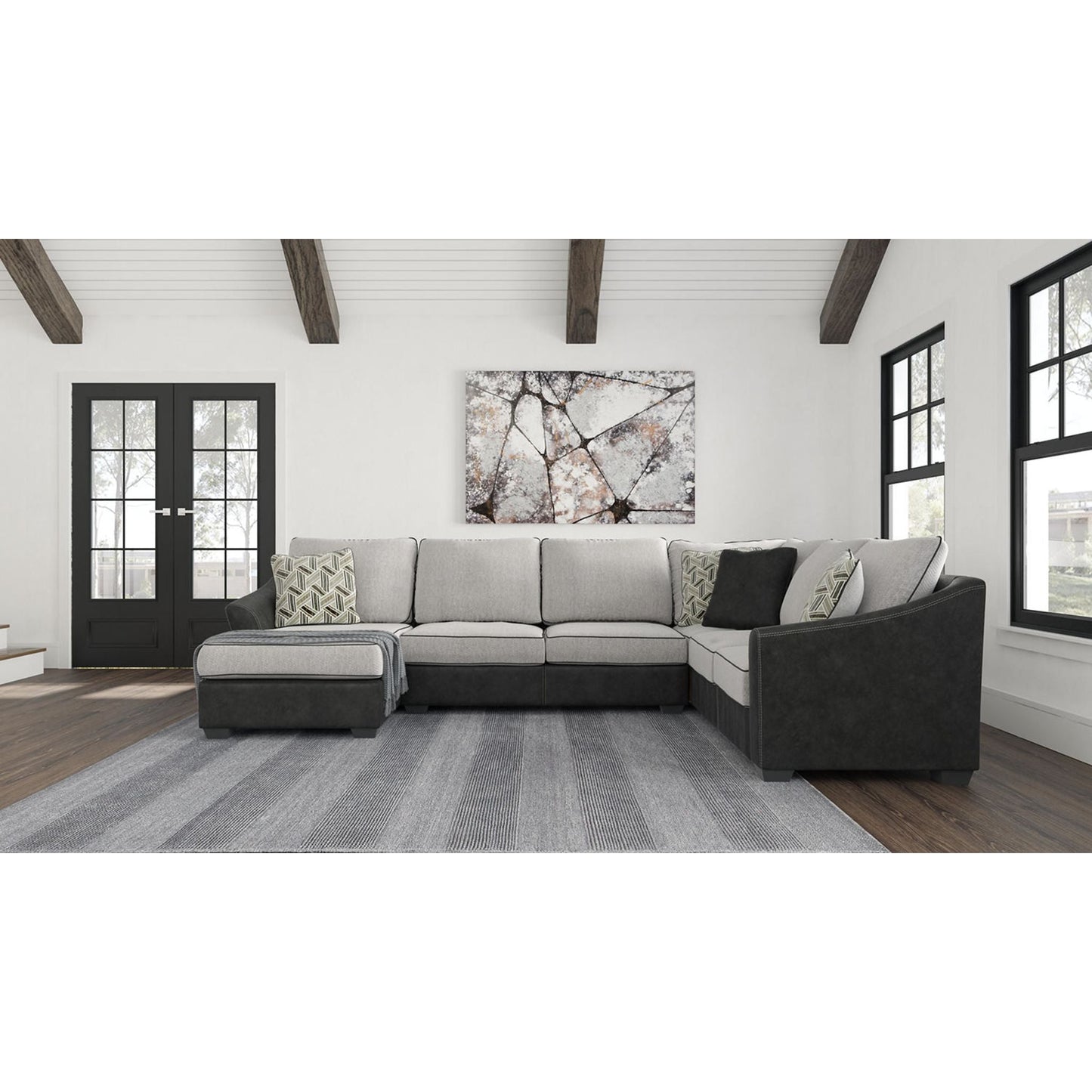 Bilgray 3 Piece Sectional - Pewter