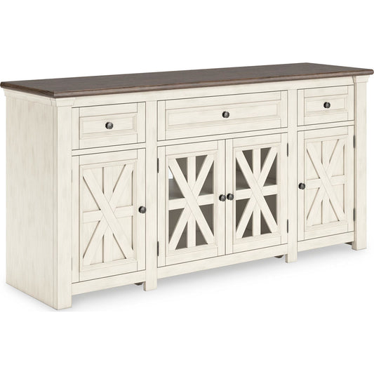 Bolanburg TV Stand - White/Weathered Gray