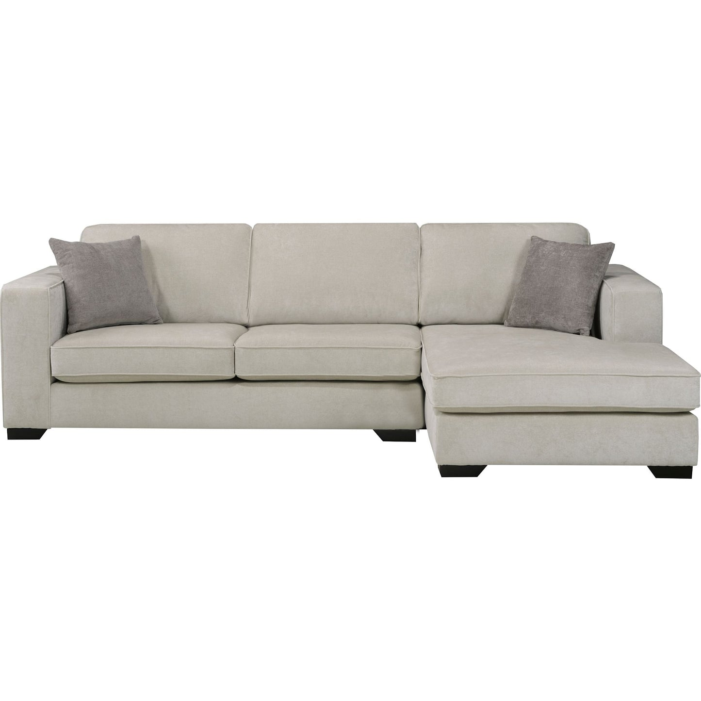 Amber 2 Piece Sectional with Chaise - Cream
