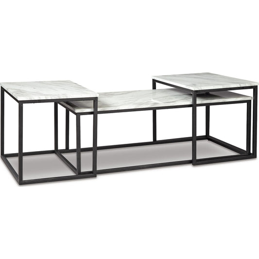 Donnesta 3 Pack Tables - White