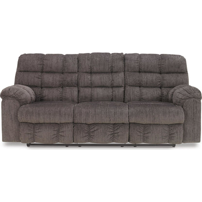 Acieona Dual Reclining Sofa w/Drop Table - Slate