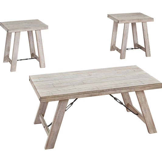 Carynhurst 3 Pack Tables - Whitewash