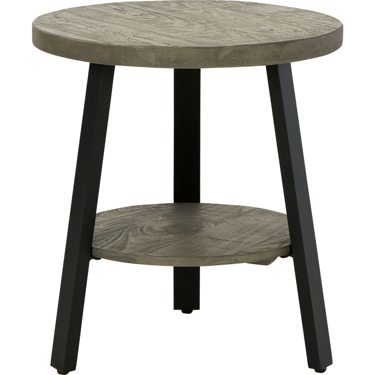 Brennegan End Table - Gray/Black