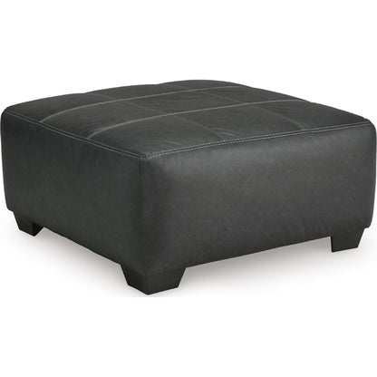 Brixley Pier Oversized Accent Ottoman - Graphite