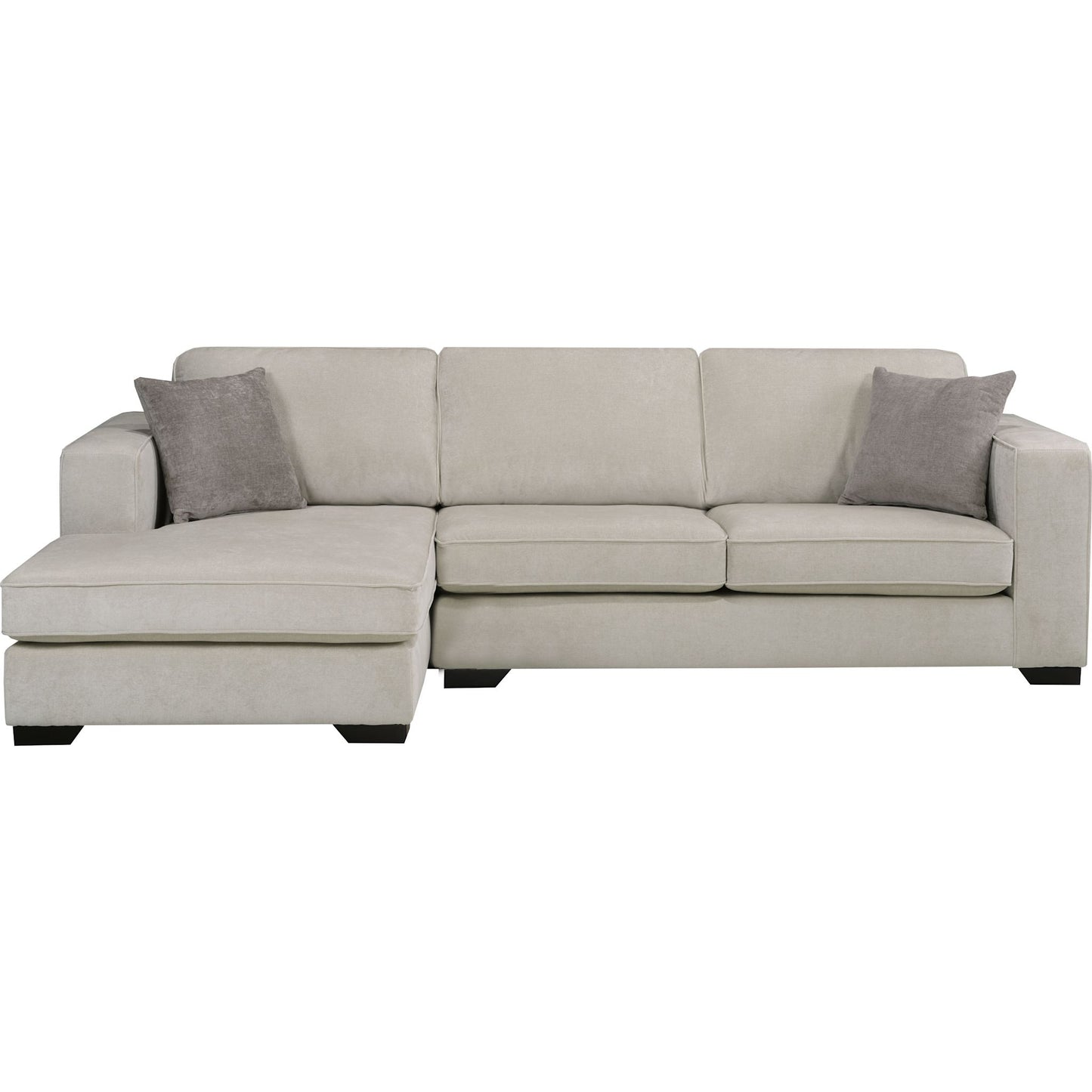 Amber 2 Piece Sectional with Chaise - Cream