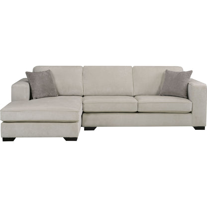 Amber 2 Piece Sectional with Chaise - Cream