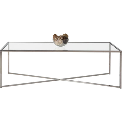 Cross Over Coffee Table - Glass